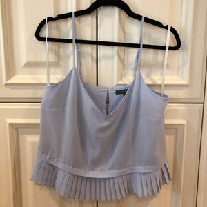 Solid Crepe Pleted Tank
